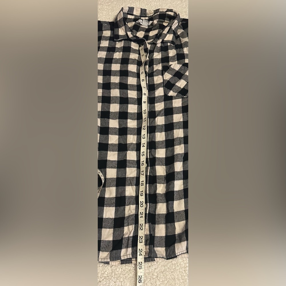 Old Navy Women’s Tunic Button Down Long Sleeve Plaid Shirt Size XL - Picture 11 of 11